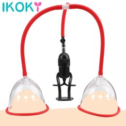 sexy Pumps Breast Enlarged Vacuum Sucke Vagina Sucking Cup Enhance Pump Couple Flirting Climax Bondage Toys Adult Products