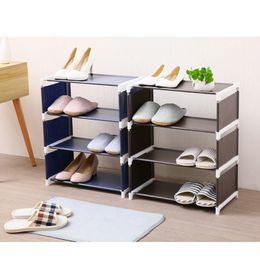 Home Shoe Racks Organiser Multiple Layers s Shelf Stand Holder Door Rack Save Space Wardrobe Storage Y200527