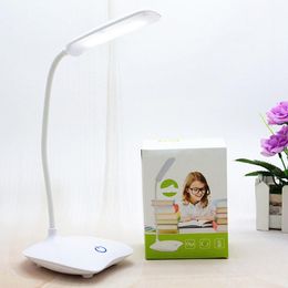 Table Lamps Desk Lamp Foldable Dimmable Touch DC5V USB Plug-in Light 6000K Night Dimming Portable LampTable