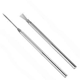 2 PCS/Set Craft Tool Clay Pottery Sculpture Feather Wire Texture Pro Needle Detail Tools Ceramic Needle