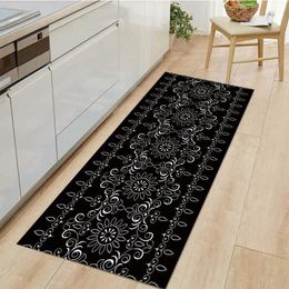 Carpets Vintage Pattern Kitchen Carpet Home Decoration Entrance Doormat Bath Laundry Room Door Mat Wardrobe Shoe Cabinet RugCarpets