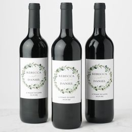 20 Pieces Customised Personalised Birthday Anniversary Wedding Wine Bottle Labels AdhesiveWaterproof 220613