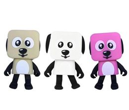 Mini Bluetooth Speaker Dancing Dog Multifunction Stereo Speakers Cute Cartoon Square Smart Robot Dance Dog Speaker