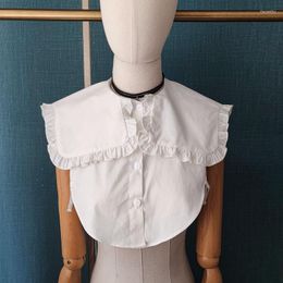Bow Ties Woamn Lapel Shirt Fake Collar Shoulder Doll Ladies Detachable False Neck Nep Kraagie Accessories Fier22