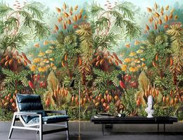 HD 3d wallpapers mural bedroom retro tropical woods background photo on the Wall stickers decorations living room non-woven wallpaper 3d for walls