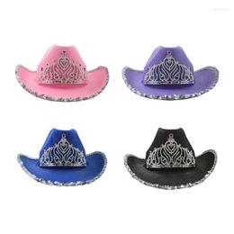 Berets Cowboy Hat Western Cowgirls For Halloween Costume Cosplay Party Accessories Dress UpBerets