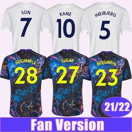 2021 2022 KANE SON Mens Soccer Jerseys New HOJBJERG Home White Away Football Shirt LO CELSO DELE BERGWIJN LUCAS NDOMBELE Short Sleeves Uniforms