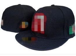 Mexico Fitted Caps Letter M Hip Hop Size Hats Baseball Caps Adult Flat Peak For Men Women Full Closed H15