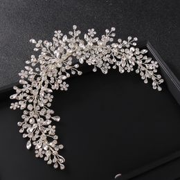 Rhinestones Düğün Bantlar Gelin Için Kristal Kafa Saç Aksesuarları Bant Nedime Kafa Takı Hediye 220630