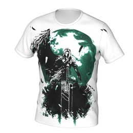 Sephiroth VII T Shirt cloud cool man game wing half Vintage TShirts Short Sleeves Graphic Tshirt Tees 220622