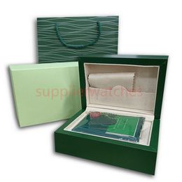r gifts UK - Green Cases R quality O Watch L Wood box E Paper X bags certificate Original Boxes for Wooden Woman Watches Gift Box Accessories r238O