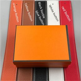 2022 Men's Designer Belt for women's leather jeans Luxury smooth H buckle casual belt gift box wholesale Cinturones
