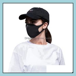 In Stock!!!Dustproof Mouth Mask Black Breathing Face Masks Respirator Household Protective Products 1000Pcs Drop Delivery 2021 Designer Hous