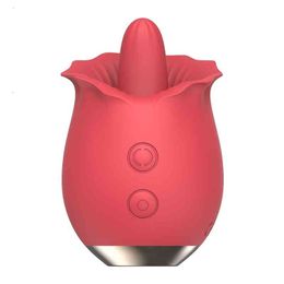 Sex toy Toy Massager licking Rose Vibrator Women Vaginal Clitoris Stimulator Nipple Clit Massage Masturbator Female Toys for Adults 18 2JOL