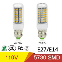 Led Corn light E27 E14 SMD5730 bulb 15W 24W 110V-240V High quality ultra bright 360beam angle lighting