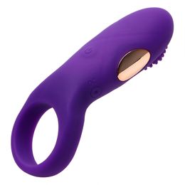 OLO Clitoris Stimulator Vibrating Penis Ring sexy Toys for Men Couple Cock Bullet Vibrator Delay Ejaculation