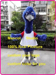 blue emu mascot costume plush emu mascot custom fancy costume anime kits mascotte theme fancy dress carnival 401487