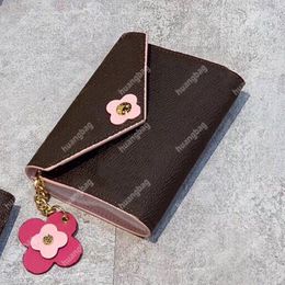 2 Colors Cute Purse Flowers Clutch Bag Luxury Designer Monograms Purses Women Mini Bags Fresh Card Holder Classic Handbag High Quality Coin Wallets