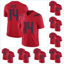 C202 Stitched 14 Khalil Tate Arizona Wildcats 4 Rhett Rodriguez 21 J.J. Taylor 19 Shawn Poindexter 6 Shun Brown NCAA College Football Jersey