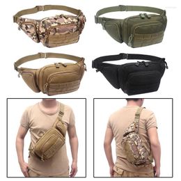 Outdoor Bags 1pc Nylon Waist Pack Hiking Sling Shoulder Bag For Men Women Travel Hunting Cycling Riding Crossbody Chest Backpack