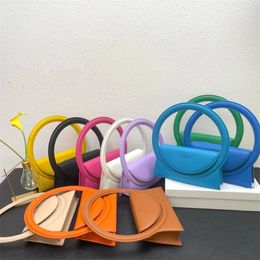 Big Circle Shaped Bag Concave Shape Bolsas Design Hand Carry Handbags 2022 Designer Luxury Shoulder Crossbody Women's Bag