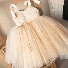 Toddler Girls Tulle Dress Kids Baby Girl Christmas Princess Dresses Wedding and Evening Robes Children Year Clothes 220429
