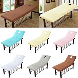 Massage Bed Cover Beauty Salon SPA Fitted Sheet Table Quilt Soft Polyester Comfortable Elastic Breath 220514