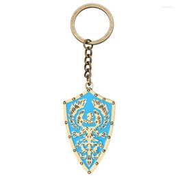Keychains Soul Of Darkness Fashion Keychain Metal Shield Enamel Keyring Key Chain For Women Men Birthday Gift Miri22
