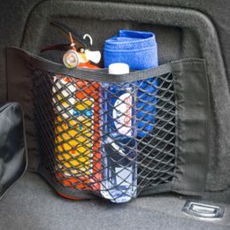 Car Organizer Layer Mesh Seat Rear Net Back Bag Pet Cargo Cloth Universal Multifunction Storage Debris Bags 2022Car