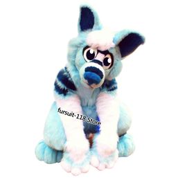 Medium and Long Fur All-in-one Husky Fox Mascot Costume Walking Halloween Suit Party Role-playing Cartoon Props Fursuit #058