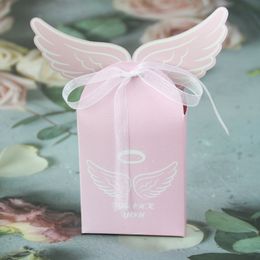 Candy Box Angel Wings Boxes Gift Wrap Kids Birthday Biscuit Packaging Carton Wedding