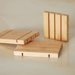 Natural Bamboo Soap Dishes Tray Holder Storage Racks Plate Box Container Bath Shower Bathroom Accessories