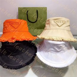 Rough Edged Fisherman Hat Street Trendy Canvas Sun Hat Letter Jacquard Sunscreen Hats Beach Vacation Bucket Cap