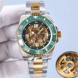 Hollow Out Mens Watch Automatic Mechanical Watches 41MM Sapphire 904L Stainless Steel Wristwatch Montre de Luxe