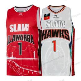 Nikivip Cheap Custom Lamelo Ball #1 Slam Basketball Jersey Men's Stitched White Red Any Size 2XS-5XL Name Or Number Vintage
