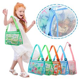 Children Beach Shell Bags for Seashell Toys Collection Mesh Handbag Storage Bag Cartton Dinosaur Starfish Printed Zipper Pouch Cute Tote tiKTOK Cute Shape