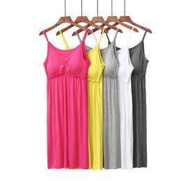 Women's Sleepwear Fdfklak Summer Night Dress Women Modal Spaghetti Strap Nightgown Nightdress Sexy Gowns Nightie Clothing