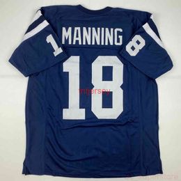 cheap soccer jerseys Australia - CHEAP CUSTOM New ARCHIE MANNING Ole Miss Blue College Stitched Football Jersey ADD ANY NAME NUMBER