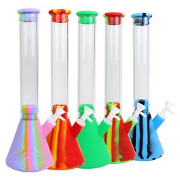 New design water pipe oil rig unbreakable hookah Philtre silicone bongs easy to clean Philtres water well pipes