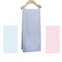 Seersucker Beach Towels 70*150cm Embroidery Towel Fast Dry Cleaning Cloth Multipurpose Wash Supplies Home Decoration 4 Colours