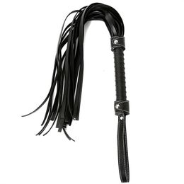 Bondage Slave PU Leather Whip Flogger Ass Spanking Couples Flirting Adult Games sexy Toys For Women Men Gay 77 CM