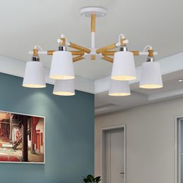 Pendant Lamps Fashion Colourful Modern Wood Ceiling Lights Lamparas Minimalist Design Shade Luminaire Dining Room LampsPendant