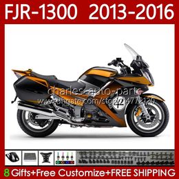 Bodywork Kit For YAMAHA FJR-1300A FJR 1300 A Gloss Orange CC 2001-2016 Years Body 112No.101 FJR1300A FJR-1300 2013 2014 2015 2016 FJR1300 13 14 15 16 Moto OEM Fairing