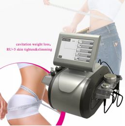 Vacuum portable type ultrasound 40k professional cavitation rf equipment fat reduction six polor radio frequency ultrasonic technology ru+5