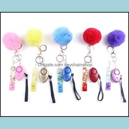 Key Rings Card Grabber Household Self Defense Keychains Women Fashion Cute Credit Cards Pler Pompom Acrylic Debit Bank Keychainshop Dhuki