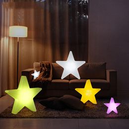 Strings LED Luminous Star Discus Remote Stars Light Festival Christmas Ornaments Lamp Outdoor Setting LampLED