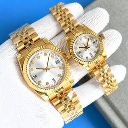 Male and female lovers watch white dial 36mm 28mmwaterproof luminous automatic movement
