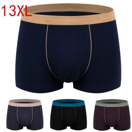 Underpants Men's Boxer Pantie Underpant Lot Big Size 13XL Loose Under Wear Large Short Cotton Plus 6XL 7XL 8XL 9XL Underwear MaleUnderpa