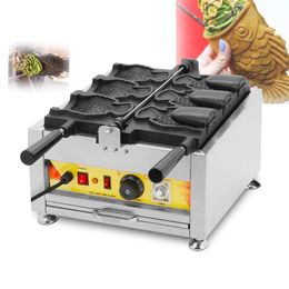 Food Processing Ice Cream Open Mouth Fish Shape Waffle Baking Maker Electric Taiyaki Machine