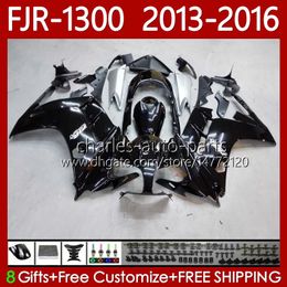 OEM Bodys For YAMAHA FJR 1300 A CC FJR1300A FJR1300 13 14 15 16 Moto Bodywork 112No.42 FJR-1300 2013 2014 2015 2016 FJR-1300A 2001-2016 Years Fairing Stock black Kit